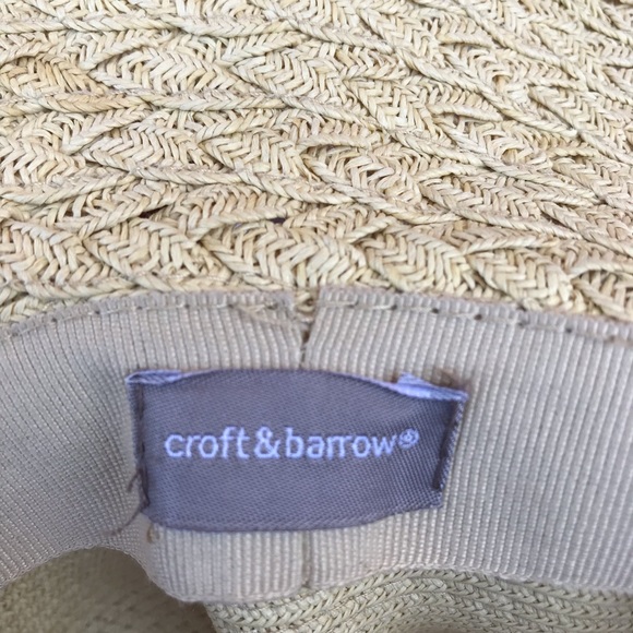 Women's Floppy Sun Pool Hat Croft & Barrow Brand - Picture 4 of 4